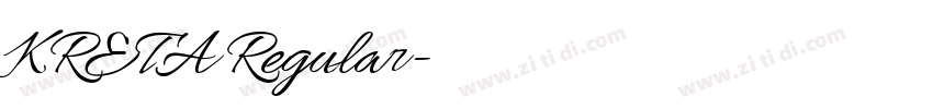 KRETA Regular字体转换 KRETA Regular字体转换